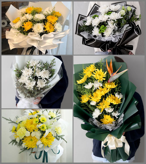 广东梅州市丰顺县留隍镇葛布村白事花束代送
